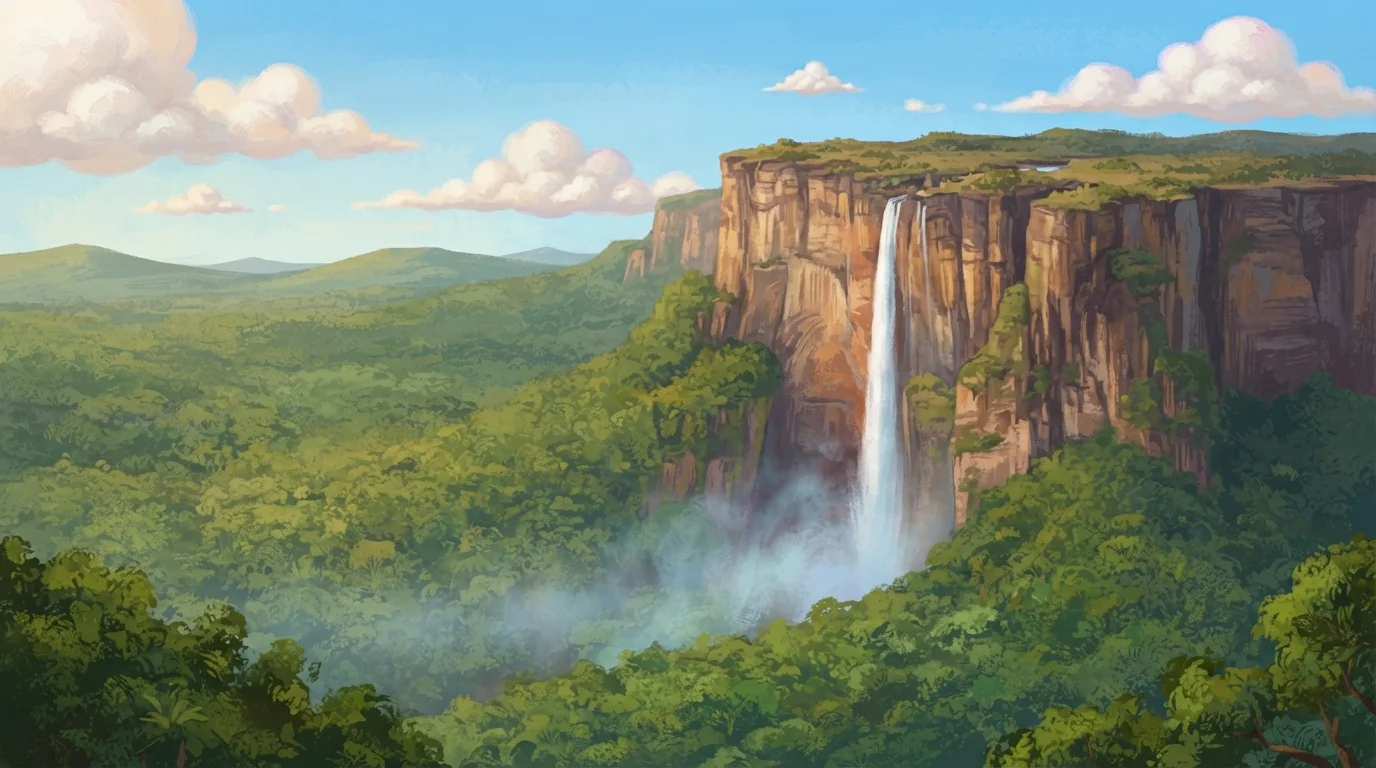 Salto Ángel ilustrado